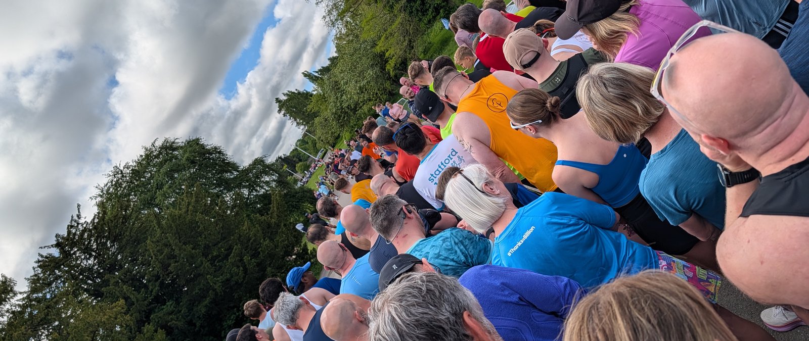 The start of Trentham Gardens parkrun, over 500 runners shoulder to shoulder