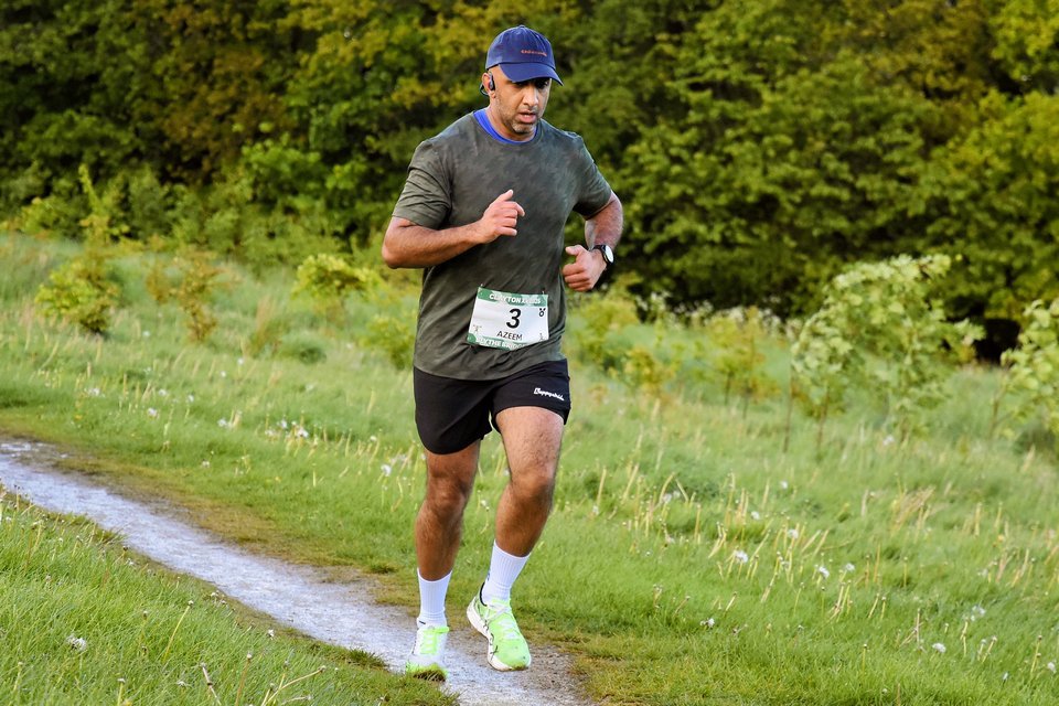 Runner at a UK running event